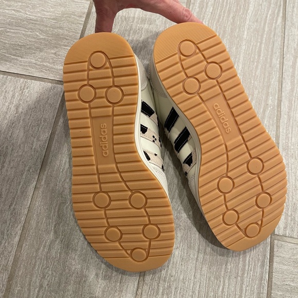 Adidas Women's Grand Court 3.0 White and Animal Print Sneakers - Picture 7 of 8